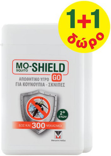 Mo-Shield 1+1 Go Repellent Spray For Mosquitoes+Gnats 2x17ml