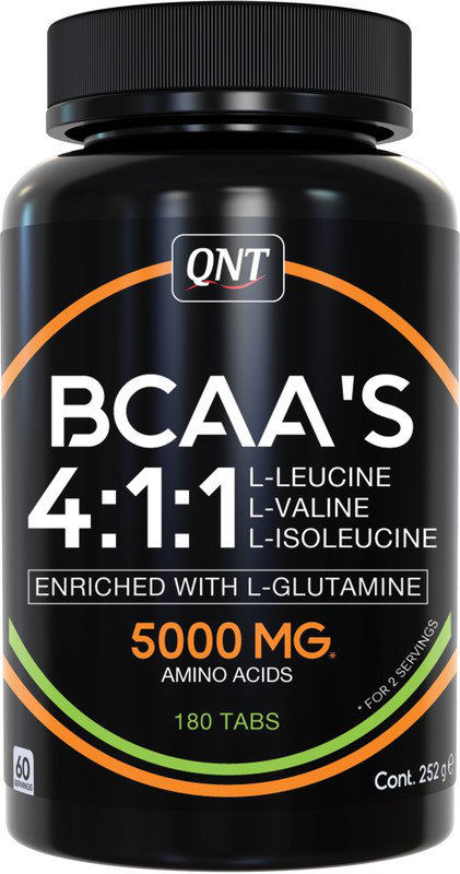 QNT BCAA 4:1:1+Glutamine 180tabs