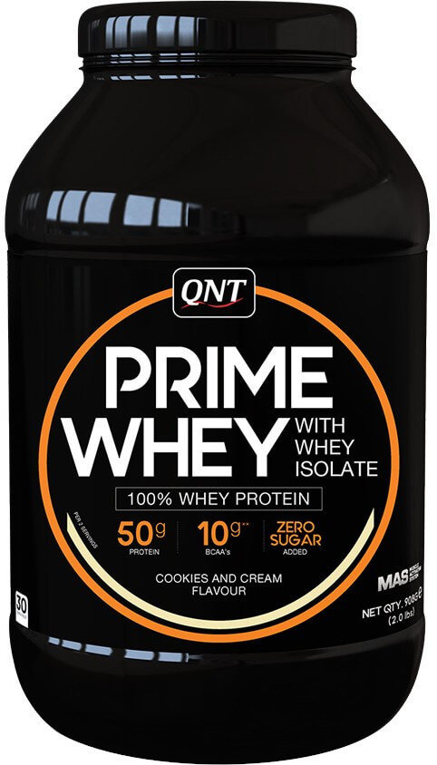 QNT Prime Whey 100% Whey Isolate Cookies+Cream 908gr