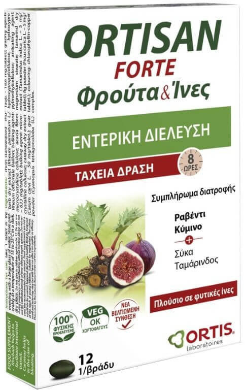 Ortis Ortisan Forte Fruits & Fibres 12tabs 