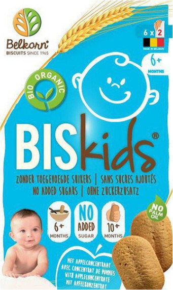Belkron Biskids Biscuits Nature with Apple Flavour 6m+ 150gr