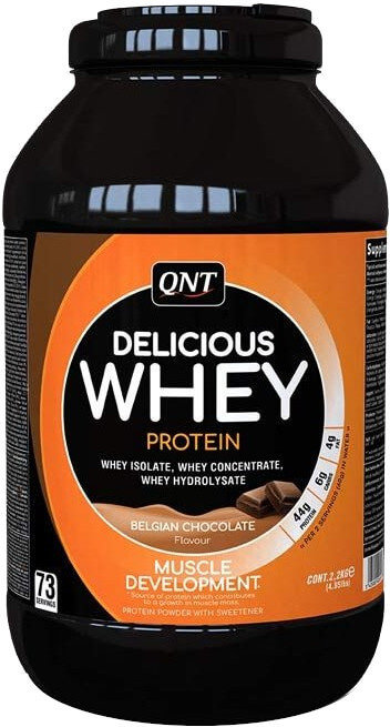 QNT Delicious Whey Protein Powder Belgian Chocolate 2,2kg