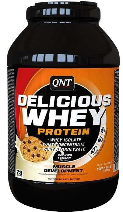 QNT Delicious Whey Protein Powder Creamy Cookie 2,2kg
