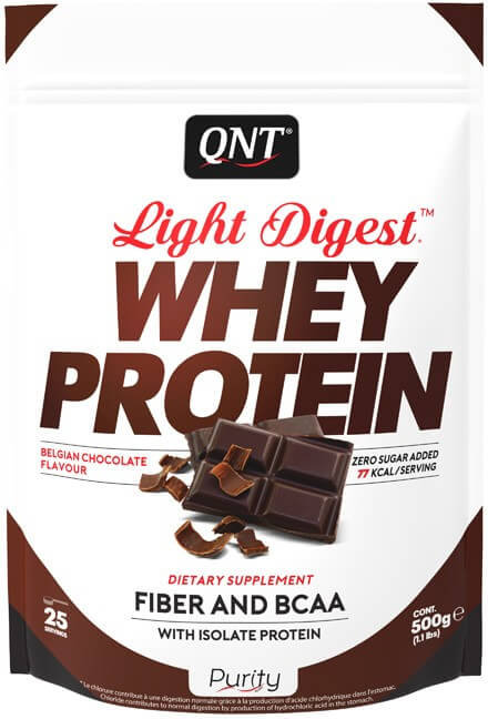 QNT Light Digest Whey Protein Belgian Chocolate 500gr
