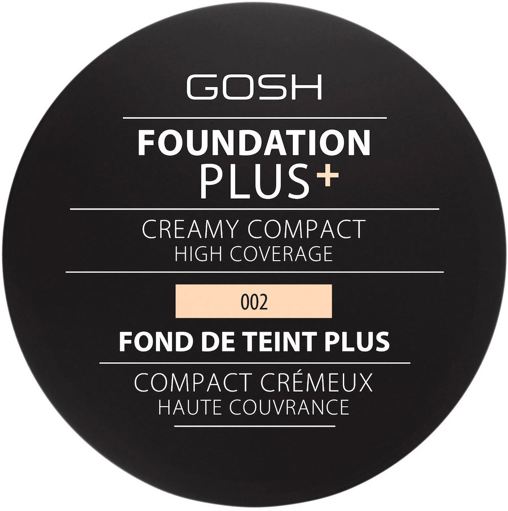 Gosh Foundation Plus + Creamy Compact 002 Ivory 9gr