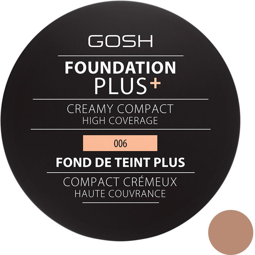 Gosh Foundation Plus+ Creamy Compact 006 Honey 9gr