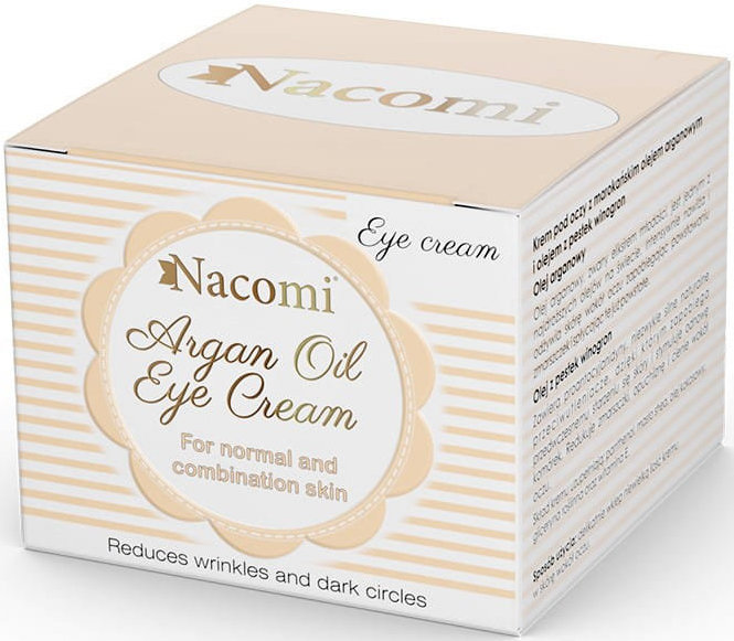 Nacomi Argan Oil Eye Cream With Grape Seed Oil 15ml