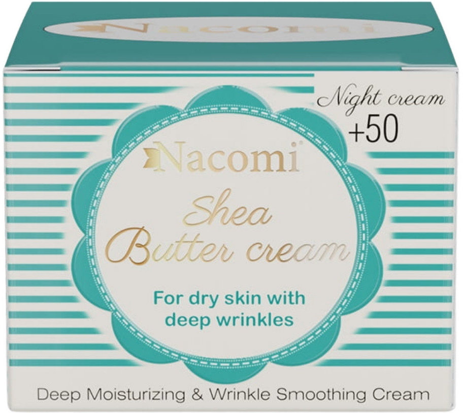 Nacomi Shea Butter Night Cream Biomimetic Peptides 50+ 50ml