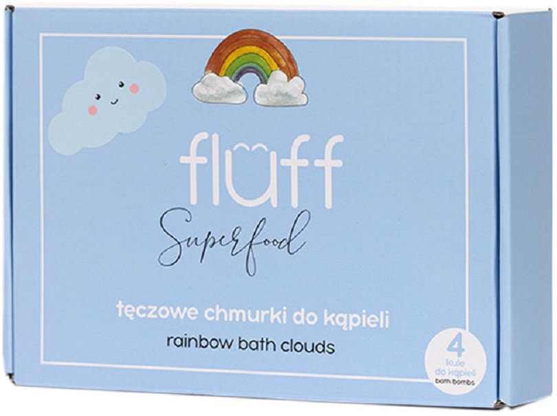 Fluff Rainbow Cloud Bath Bomb Set
