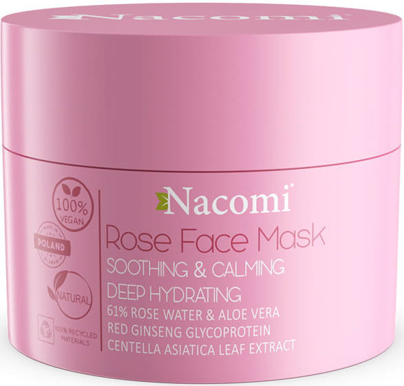 Nacomi Rose Face GelMask Soothing Calming Hydrating 50ml
