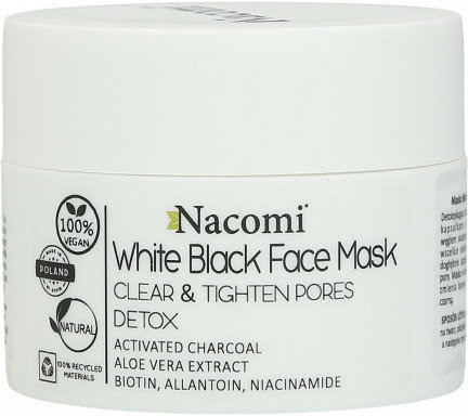 Nacomi White Black Face Mask Detox 50ml