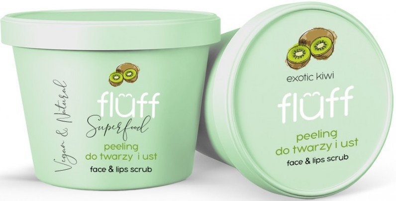 Fluff Kiwi Face & Lip Scrub 80gr