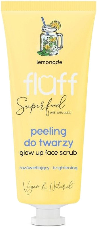 Fluff Glow Up Lemonade Brightening Face Scrub 75ml