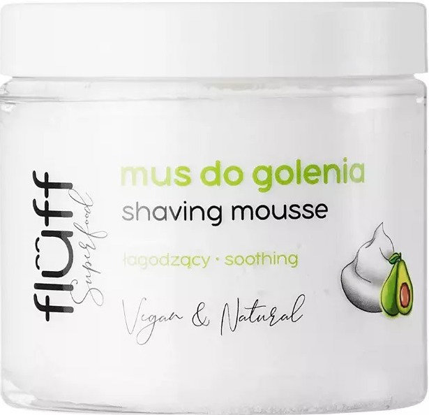 Fluff Shaving Mousse With Niacynamide & Avocado Extract 200m