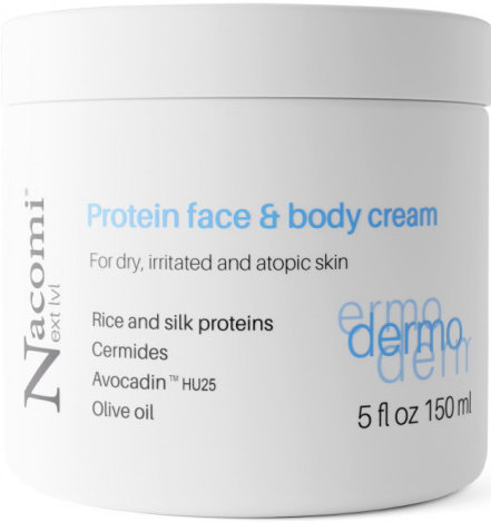 Nacomi Dermo Protein Face & Body Cream for Dry Skin 150ml