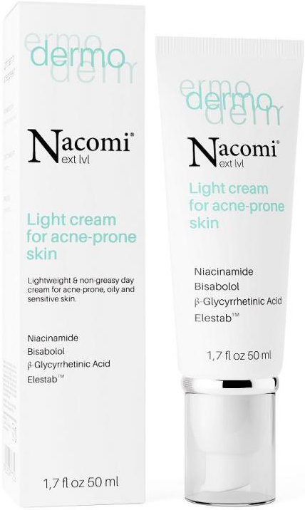 Nacomi Dermo Light Face Cream for Acne-Prone Skin 50ml