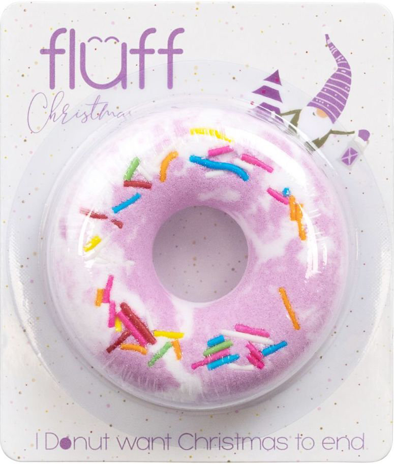 Fluff Bath Donut Purple Blueberry Bath Bomb 60gr
