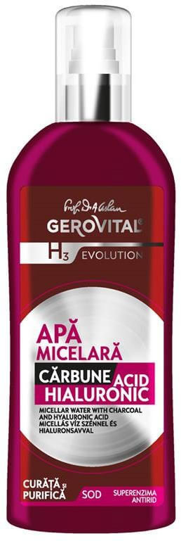 Gerovital H3 Evolution Micellar Water with Charcoal 150ml