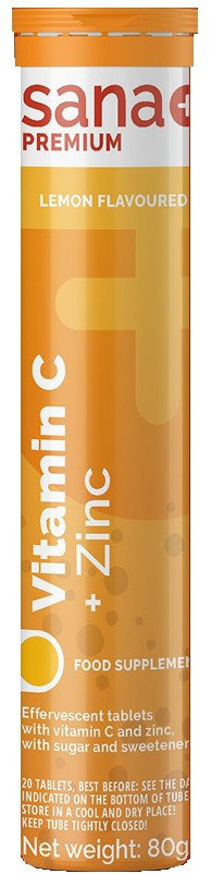 Sana Plus Vitamin C & Zinc 20eff.tabs 