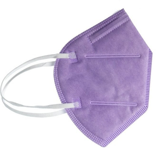 Welooo FFP2 NR BFE 98% Filtering Half Mask Purple 10τμχ