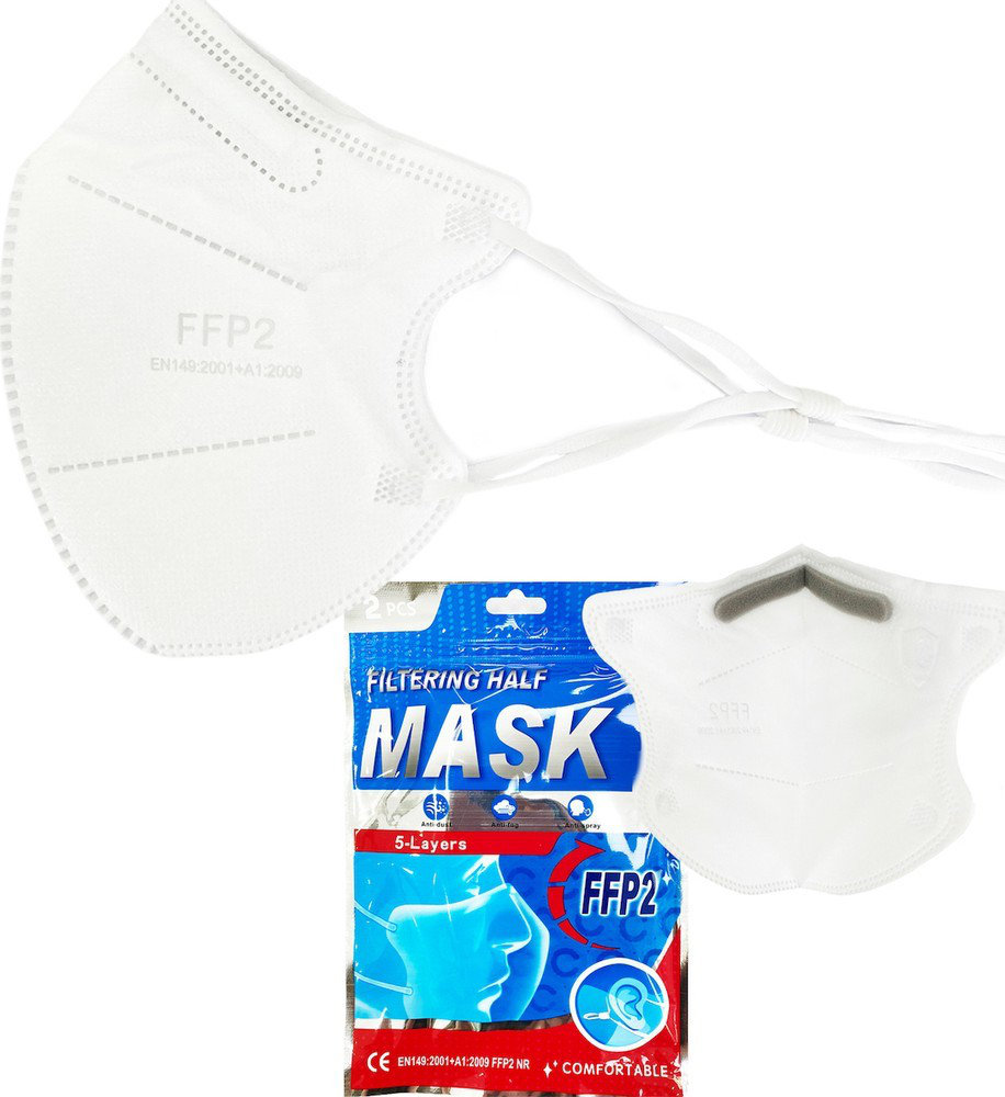 Rusbek FFP2 NR 5PLY Filtering Half Mask 2τμχ