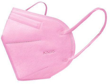 Face Protection Mask KN95 FFP2 Pink 1τμχ