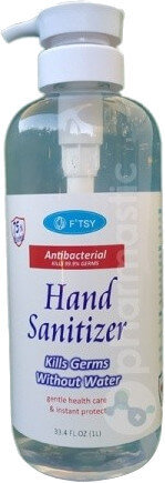 Hand Antiseptic with Alcohol 75% 1lt