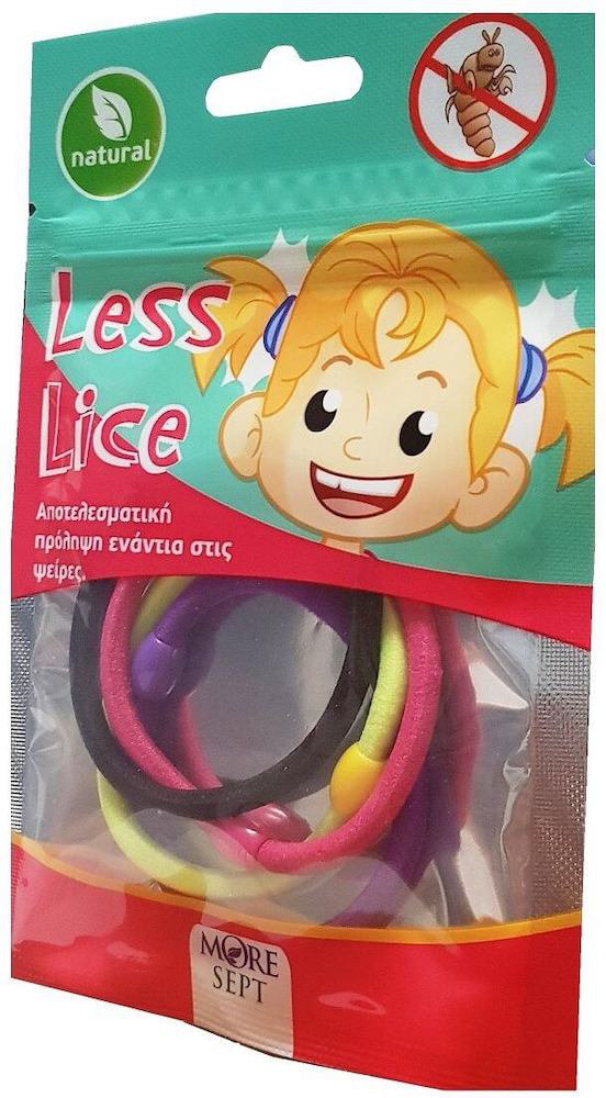 More Sept Less Lice Αντιφθειρικά Λαστιχάκια Μαλλιών 4τμχ