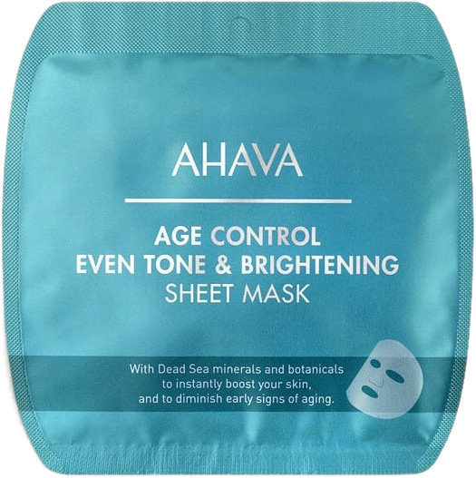 Ahava Age Control Even Tone & Brightening Sheet Mask 17gr
