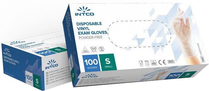 Intco Powder Vinyl Gloves Small Free Powder 100τμχ