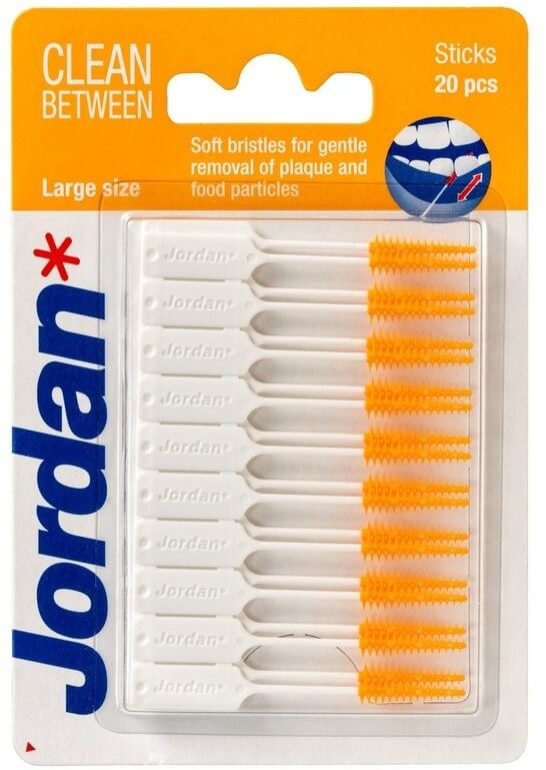 Jordan Clean Between Sticks Large Soft Brushes Orange 20τμχ