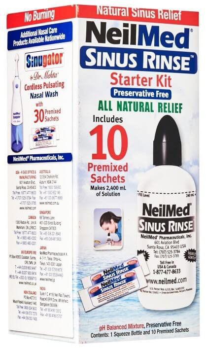 NeilMed Sinus Rinse Starter Kit 1bottle & 10sachets
