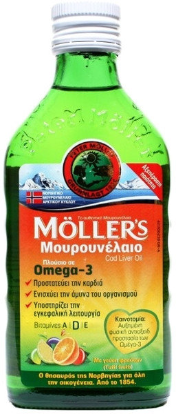 Moller's Cod Liver Oil Tutti Frutti Flavour 250ml