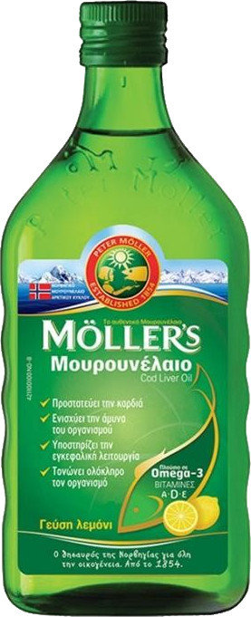 Moller's Cod Liver Oil Lemon Flavour 250ml