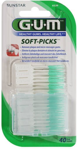 Sunstar Gum Soft Picks Regular 632 Fluoride 40τμχ
