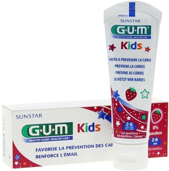 Sunstar Gum Kids 2-6years Strawberry Toothpaste 50ml