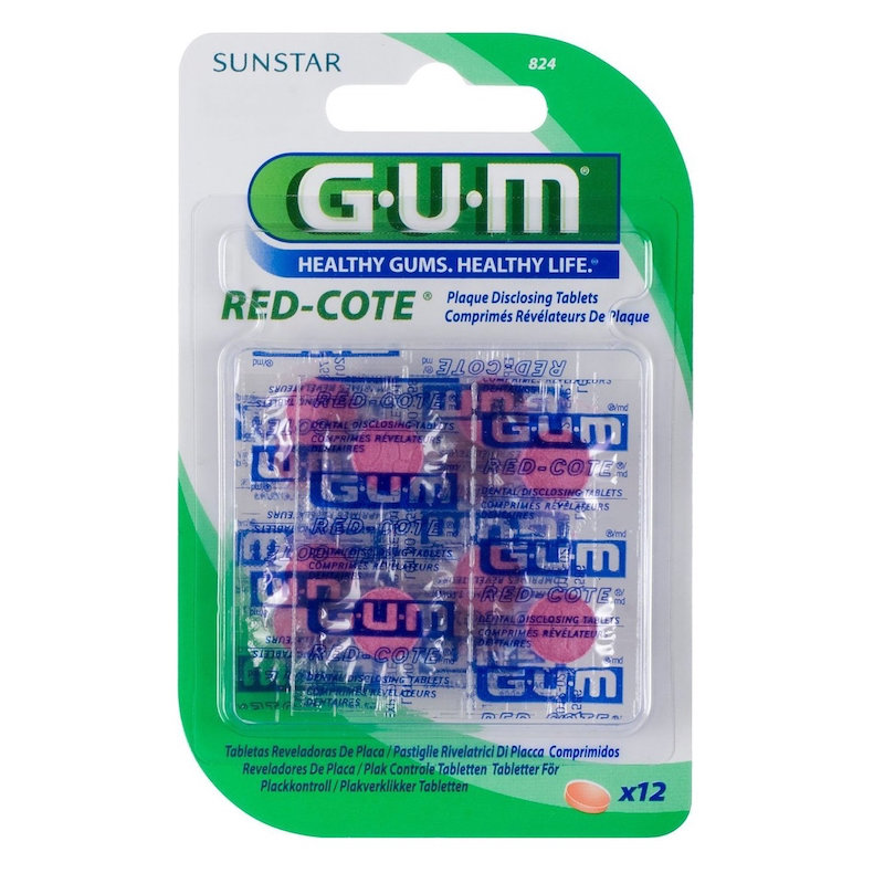 Sunstar Gum Red Cote Plaque Disclosing Tablets 12tabs