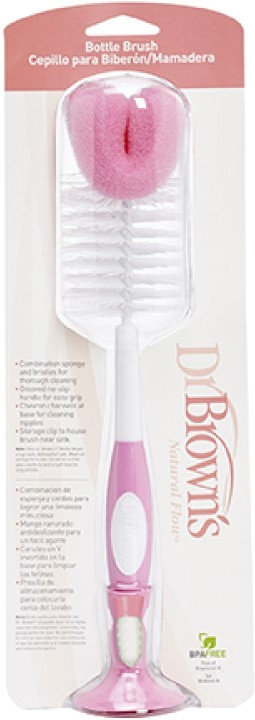 Dr. Brown's Bottle Brush Pink 1pic
