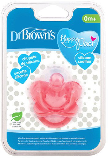 Dr. Brown's Happy Paci Pink 0m+ 1τμχ