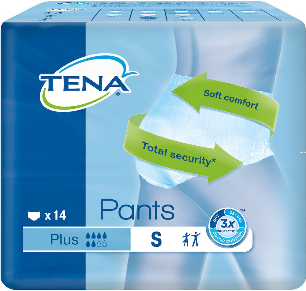 Tena Pants Plus Small Εσώρουχα Ακράτειας Ενηλίκων 14τμχ