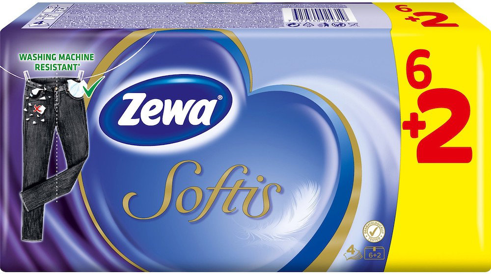 Zewa Softis Classic Pocket Tissues 8τμχ