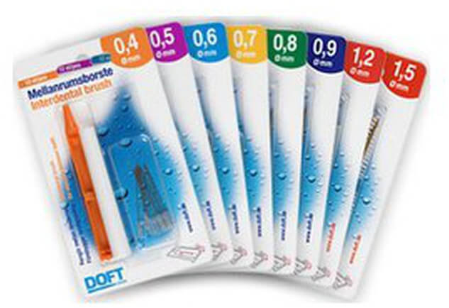 Doft Interdental Brush 0.8mm Green 12τμχ