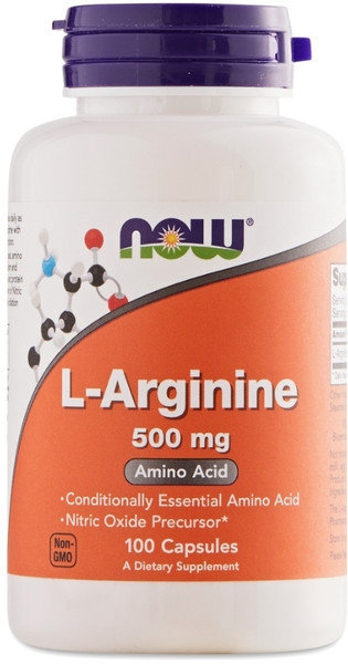Now Foods L-Arginine 500mg 100caps