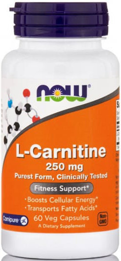 Now Foods L-Carnitine 250mg Fitness Support 60vcaps