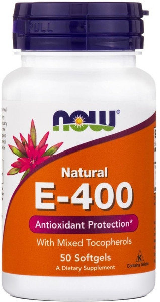 Now Foods E 400 IU Mixed Tocopherols Unesterified 50softgels