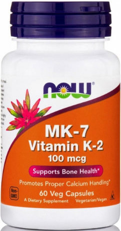 Now Foods MK-7 Vitamin K2 100 mcg 60vcaps