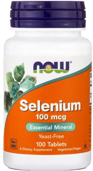 Now Foods Selenium 100mcg 100tabs