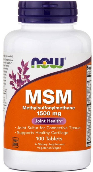 Now Foods MSM 1500mg 100tabs