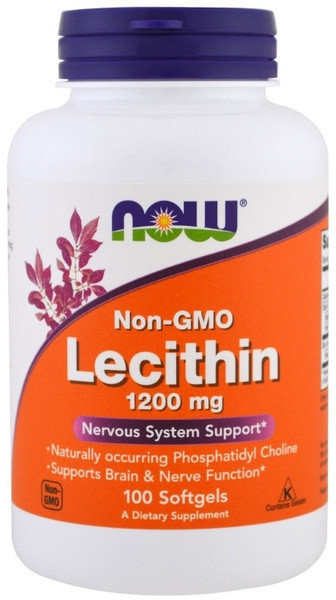 Now Foods Lecithin 1200mg Non GMO 100softgels
