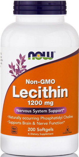 Now Foods Lecithin 1200mg Non-Gmo 200softgels